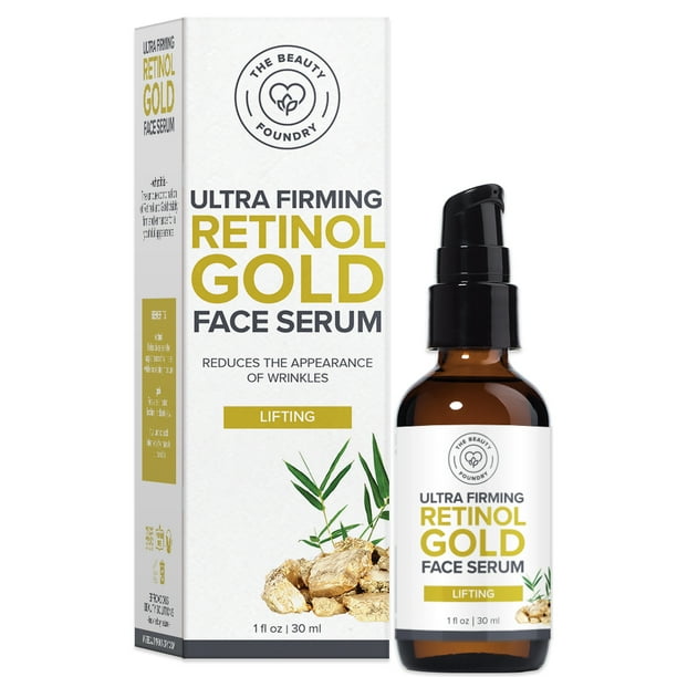  Beauty  Foundry Ultra Firming Retinol  Gold Facial Serum  1oz 