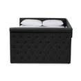 thumbnail image 3 of Baxton Studio Alena Modern and Contemporary Upholstered Daybed with Trundle, Multiple Sizes, Multiple Colors, 3 of 6