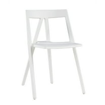 CSP Commerical Seating Products Milan Armless White Chairs