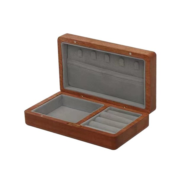 Caja de joyería Caja de recuerdos Elegante caja de almacenamiento de joyería magnética Contenedor de joyería Gris caqui Yuyangstore Organizador de joyas