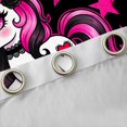 thumbnail image 4 of Erosebridal Unicorn Girls Black Out Curtains For Unicorn Lovers,Cute Pink Stars Print Curtains Pack of 2 (42x63 Each) For Kids, 4 of 7