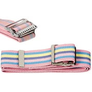 ASA TECHMED Pastel Colors Walking Patient Transfer Gait Belt with Metal Buckle and Belt Loop Holder - Mobility Aid for Caregivers, Nurses, Home Health Aides