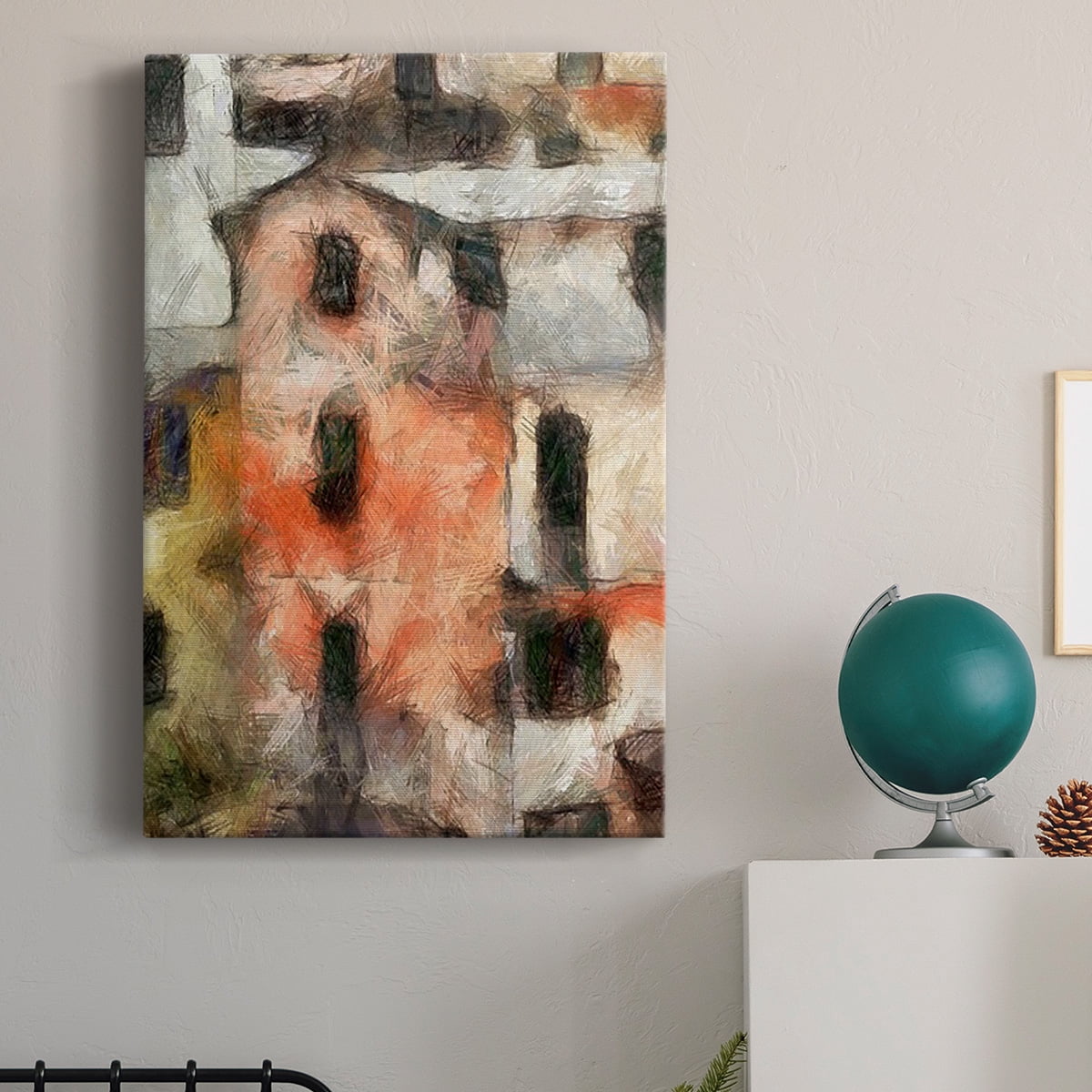 Stacked Houses IV Premium Gallery Wrapped Canvas - Ready to Hang