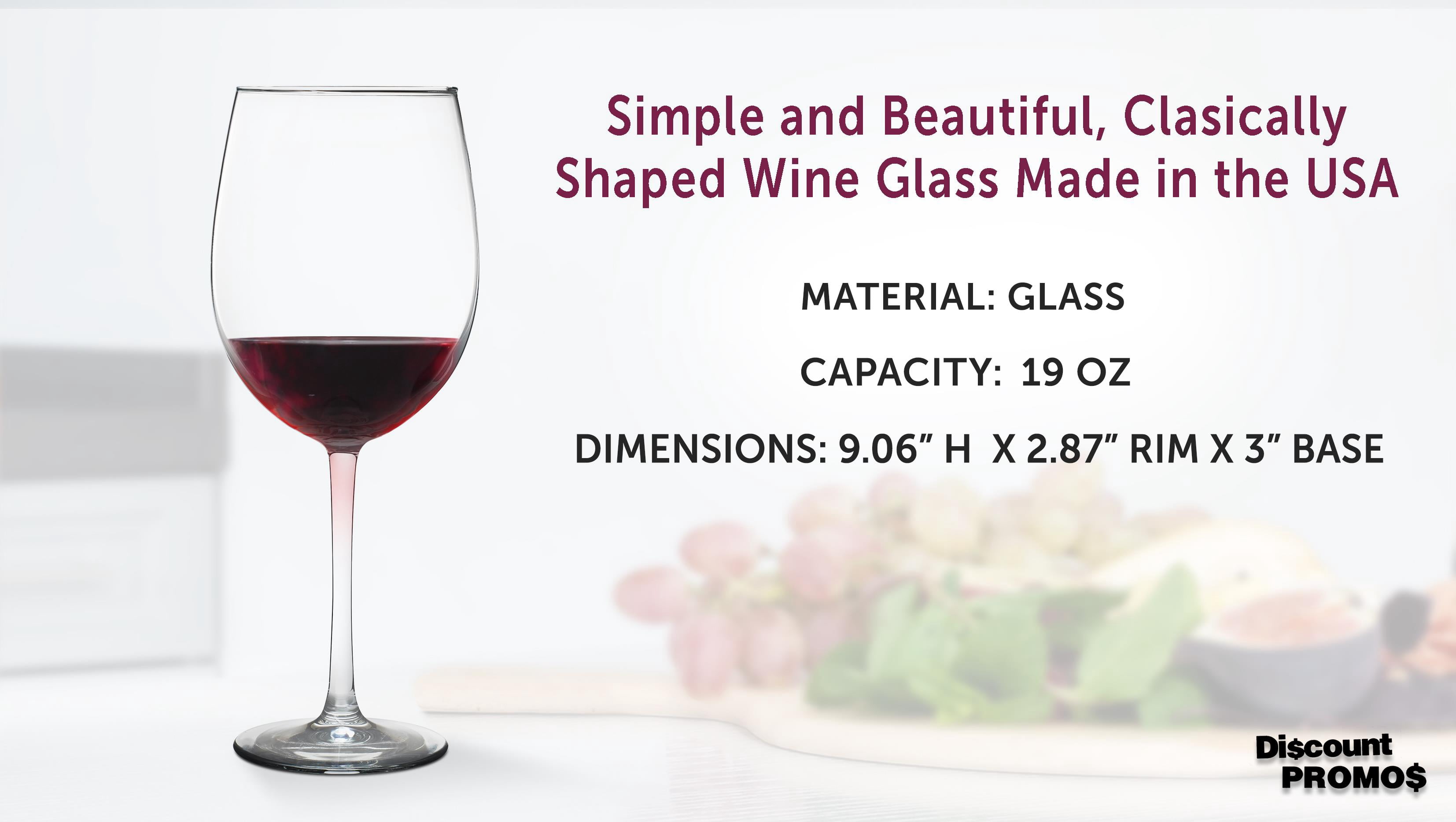 10 ARC Cachet White Wine Glasses Set, 19 oz. - Barware, Sturdy, Vibrant - Clear