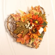 Pumpkin Maple Wreath Autumn Festival Wreath Door Hanging Home Decor