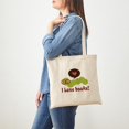 thumbnail image 5 of CafePress - I Love Books Bookworm Tote Bag - Unisex Canvas Tote Bag, Beige, 1-Piece, 5 of 8