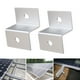 thumbnail image 5 of Soporte en Z para montaje en techo de panel solar de 4 piezas con tuercas y pernos para instalación en paredes de techos de casas rodantes, barcos y otras estructuras de techo., 5 of 7