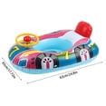 thumbnail image 3 of Toddler Pool Float with Seat, Boat Inflatable Ride on Car for Kids, Outdoor Water Toys for Babies and Toddlers, 3 of 6
