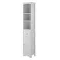 CLEARANCE! Tall Bathroom Freestanding Storage with Drawer, MDF Board