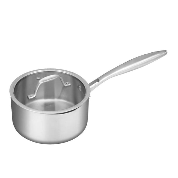 Sauce Pan with Lid Ergonomic Handle Pasta Spaghetti Sauce Milk Pan