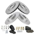 thumbnail image 2 of TRQ Front and Rear Brake Pad & Rotor Kit Brake Pads Brake Rotor Ceramic Premium G-Coated Fits Select 2015-2017 Chrysler 200, 2 of 6