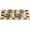 Brown CV Bowls + Mat, variant on Haute Diggity Dog Chewy Vuiton BPA-Free Non-Skid Pet Bowls, Tan Checker, Small, 2 Pack