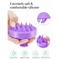 thumbnail image 3 of Masajeador de cuero cabelludo para el crecimiento del cabello, depurador de cuero cabelludo con cerdas de silicona suave para el crecimiento del cabello y la eliminación de la caspa, cepillo de champú, 3 of 4