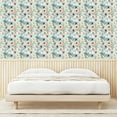 thumbnail image 3 of Ambesonne Spring Floral Peel & Stick Wallpaper for Home, Romantic Garden Bloom, 13"x100", Seafoam Peach White, 3 of 5