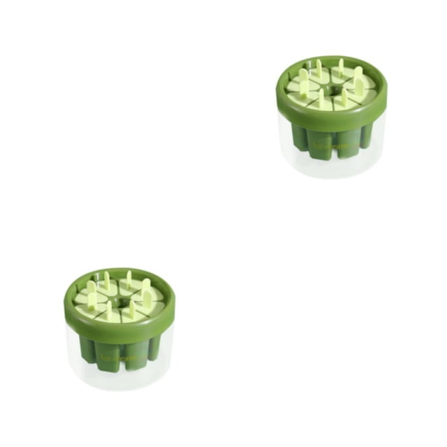 Injueey Molde de helado DIY reemplazo Color sólido 8 rejilla Triangular antiadherente lavable accesorios de molde de cocina para el hogar Verde 2Conjunto