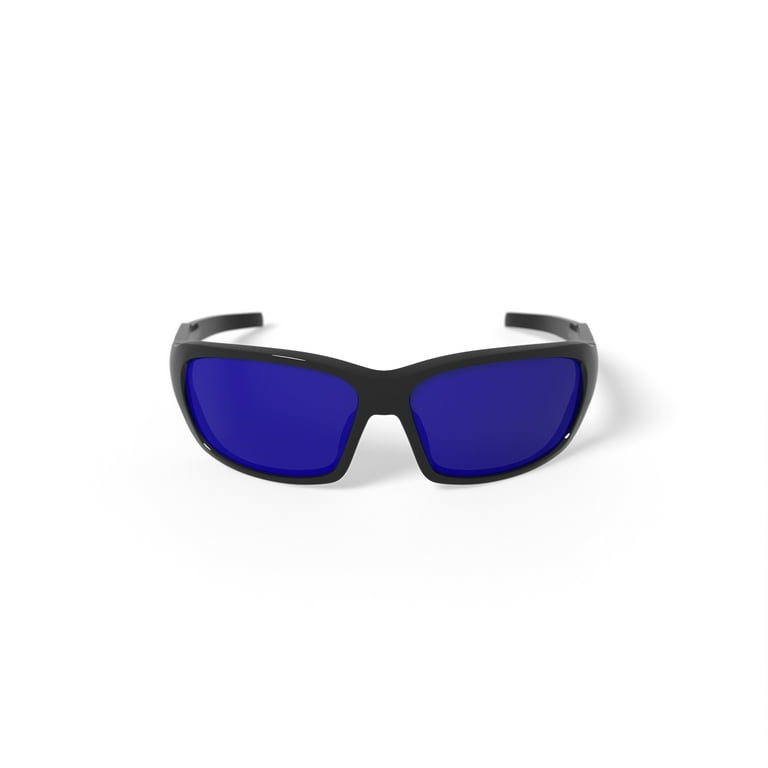 DVX Spoiler Sport Prescription Sunglasses, Blue Mirror Lenses