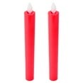 thumbnail image 4 of 1 Pair Flameless Candle Flickering Smokeless LED Candle for Home Wedding Decoration Without Battery Red, 4 of 9
