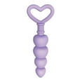 thumbnail image 2 of Evolved Sweet Treat Heart-Shaped Beaded Silicone Anal Plug Light Purple, 2 of 5