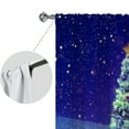 thumbnail image 6 of Goory Xmas Blackout Window Drapes Slot Top Printed Window Treatments Rod Pocket Window Curtain Panel Gray W:51''x L:83'', 6 of 6