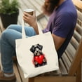 thumbnail image 4 of Happy Valentine's Day Havanese Brings Love Heart Canvas Tote Bag Havanese Dog Lover Gifts Idea Reusable Shopping Grocery Bag - 02028, 4 of 5
