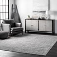 thumbnail image 1 of nuLOOM Sherill Ripple Modern Abstract Living Room or Bedroom Area Rug, 8' 10" x 12', Grey, 1 of 4