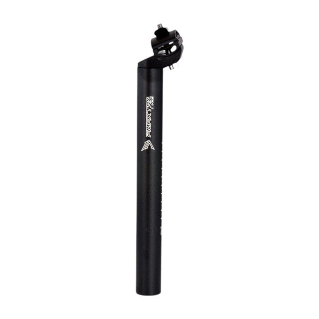 Tija de sillín de bicicleta de 300 mm de longitud con ángulo de inclinación ajustable y amortiguador de tubo de sillín de repuesto negro 316x30cm