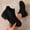 Black, variant on BRGZLK Chelsea Ankle Boots for Women Classic Versatile Slip-On Low Chunky Heel Comfortable Short Booties Easy On Commute Work Shoes with Side Zipper Brown 41