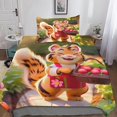 thumbnail image 1 of Ensemble de Literie Animal Mignon Chat Housse de Couette Imprimée 3d 2 Pcs, Housse de Couette en Microfibre avec Fermeture Éclair Taies d'Oreiller Simple, 1 of 5