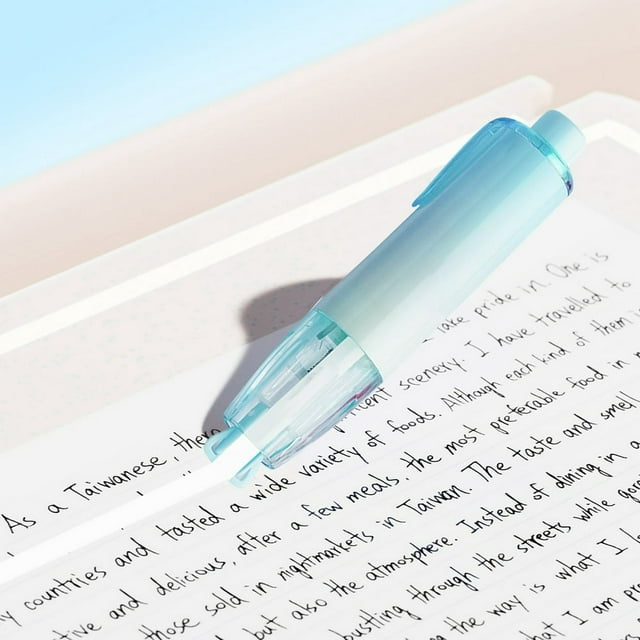 HLONK Type Correction Tape Refillable Retractable White Out Correction Tape Correction Tape Pen with Students Can Be Replaced with A Replacement Core