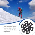 thumbnail image 3 of Baohd 5 Pcs Panier de Randonnée Roues en Caoutchouc Flocon de Neige Boue Ski Télescope Bâton Protecteur de Randonnée Camping Extérieur Coussinets, 3 of 7