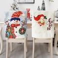 thumbnail image 2 of CNKOO Christmas Chair Covers Santa Claus Snowman Patterns Slipcover Back Cover, 2 of 3