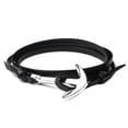 thumbnail image 3 of Pulsera de cuero con ancla antigua para mujer, accesorio de joyería clásico para hombre, 4, 3 of 4