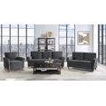 thumbnail image 2 of Topline Home Furnishings Modern Grey Velvet Accent Chair, 2 of 5