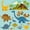 Blue Brown Yellow, variant on Aikeke Cute Dinosaur Twin Sheets 3pcs, Cartoon Truck Bedding, Blue Orange Gray,1 Fitted Sheet, 1 Flat Sheet and 1 Pillowcase