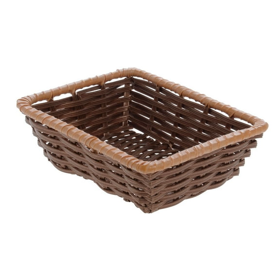 HUBERT Two -Tone Beige Storage Basket - 10"L x 7 1/2"W x 3"H