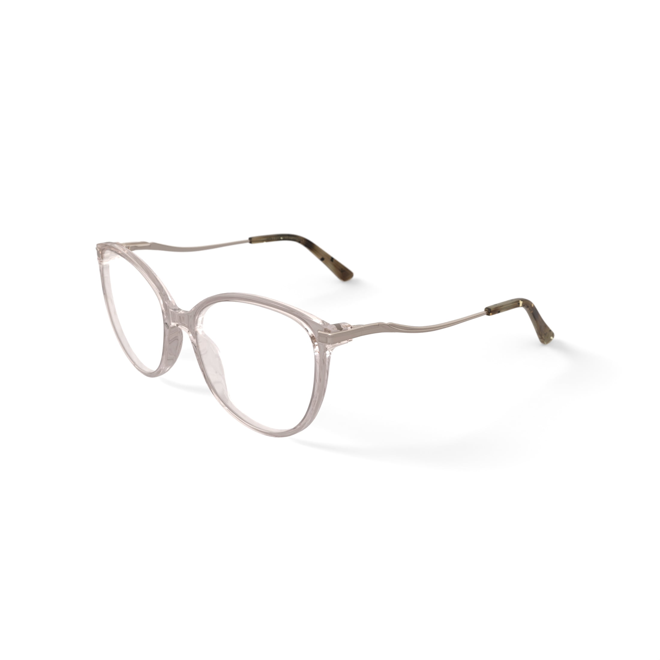 Sophia Loren Women’s H05Z Round Prescription Eyeglasses with Case, Champagne