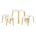 thumbnail image 1 of Comedor Circular Estilo Infantil Natura Pino Duduk blanco 1 Duduk Natura, 1 of 2