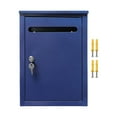 thumbnail image 3 of Buzón de correo con cerradura para montaje en pared Buzón de correos de alta resistencia para edificios de oficinas dormitorios universitarios Azul perfecl, 3 of 8