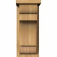 thumbnail image 2 of 7 1/2"W x 10"D x 18"H New Brighton Smooth Corbel w/Backplate, Western Red Cedar, 2 of 9