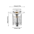 thumbnail image 2 of ReTeiv Bathroom Sink Stopper With Catcher, Sink Stopper With Stainless Steel Filter Basket, Suitable For 1.3~2.1 Inch Holes, 2 of 2