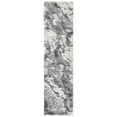 thumbnail image 3 of SAFAVIEH Horizon Konstantinos Abstract Shag Area Rug, Grey/Ivory, 9' x 12', 3 of 9