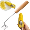thumbnail image 2 of Corn On The Cob Peeler, Stainless Steel Easy Clean Splitter Tool for Home Kitchen Restaurant Use, 2 of 9