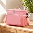 thumbnail image 5 of Insulated Reusable Lunch Bag Adult Large Lunch Box for Women and Men with Adjustable Shoulder Strap,Front Zipper Pocket and Dual Large Mesh Side Pockets, 5 of 6