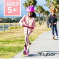 thumbnail image 3 of Flybar Aero Micro Kick Scooter for Girls, Pro Design with 2 Electric LED Wheels, Adjustable Handles, Pink, 3 of 6