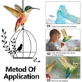 thumbnail image 1 of 6 Pcs Autocollants de Fenêtre Anti-Collision Hummingbird pour Porte et Vitres, 1 of 6