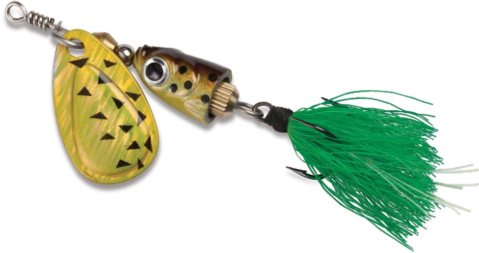 (2 pack) Blue Fox Vibrax Shallow Spinner Fishing Lure 3/16oz Black Chartreuse