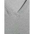 thumbnail image 5 of No Boundaries Juniors Short Sleeve Brushed V-Neck T-Shirt, 5 of 6