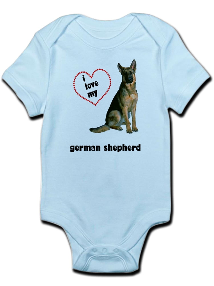 Hot German Shepherd Dog Organic One-Piece Kid Pajamas Clothes Baby Boys Romper Jumpsuit