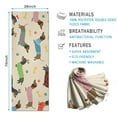 thumbnail image 2 of Colorful Funny Dachshund Hot Yoga Mat Towel Non Slip for Hot Yoga - Quick-Drying Yoga Mat Cover with 4 Corner Pockets with Travel Bag - Hot Yoga Towel Non Slip Grip Moisture Wicking Sweat 70"x26", 2 of 6