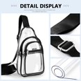 thumbnail image 4 of Bolsa Bandolera de PVC transparente Bandolera aprobada por el estadio transparente para hombres y mujeres Ndcxsfigh  Para Estrenar, 4 of 9